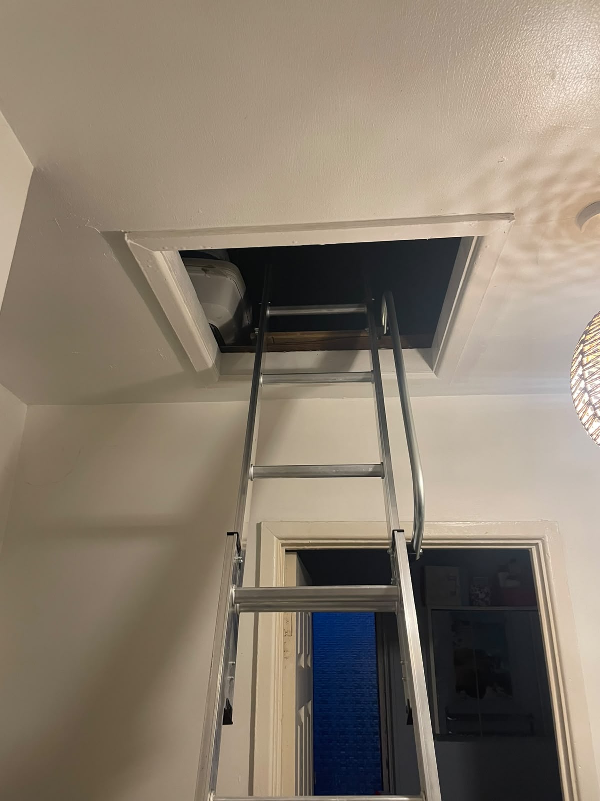New loft ladder installed for safe access to the boiler for servicing and maintenance
